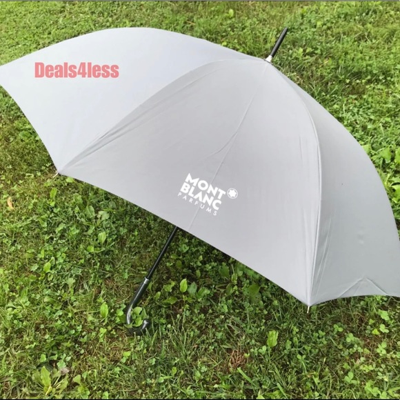 Montblanc Umbrella OVERSIZED Grey, New - Picture 1 of 3
